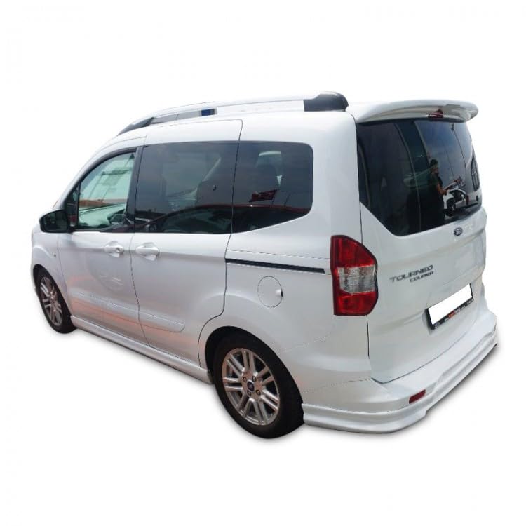Compatible with Ford Transit Courier Rear Roof Spoiler (2014+) Unpainted