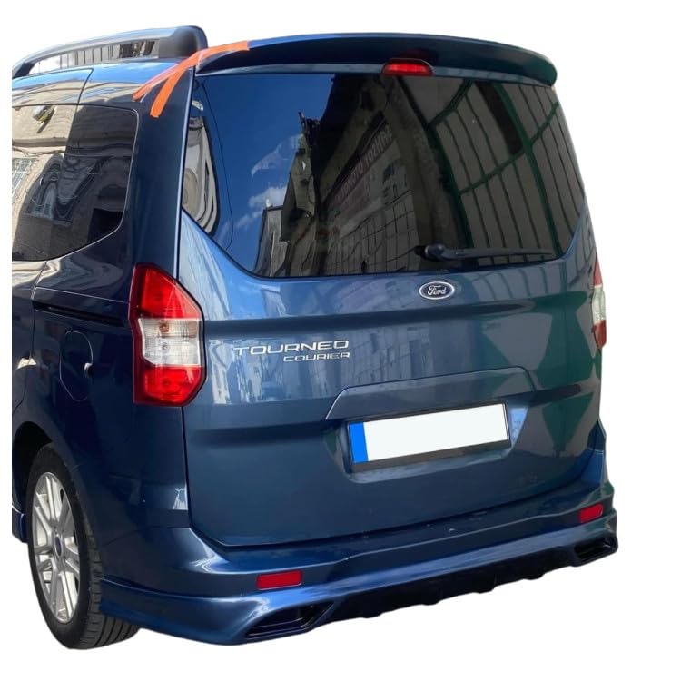 Compatible with Ford Transit Courier Rear Roof Spoiler (2014+) Unpainted