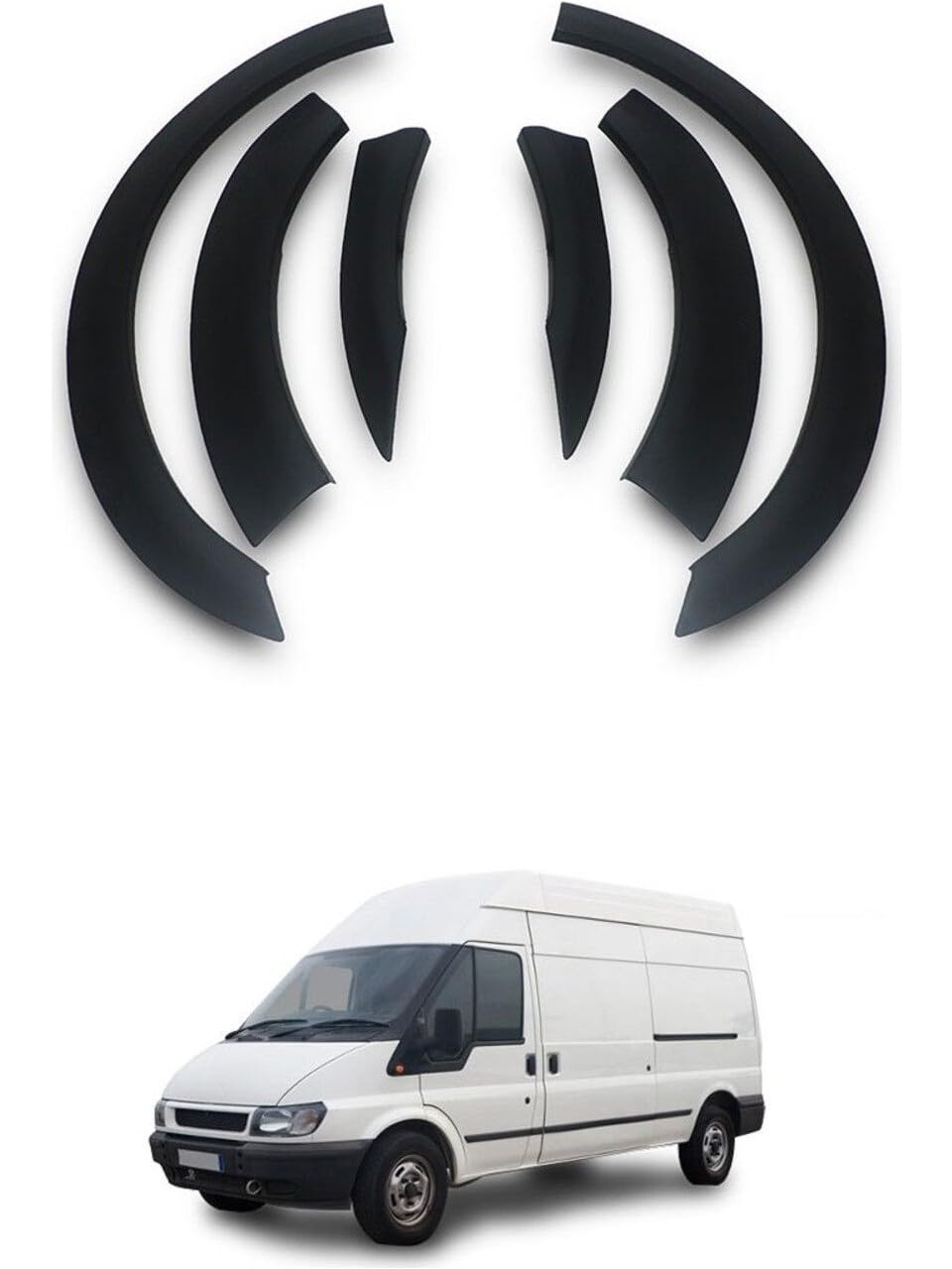 For Ford Transit MK7 (2006-2014) Wheel Arch Trims Set - Fits L2, L3, L4 Models