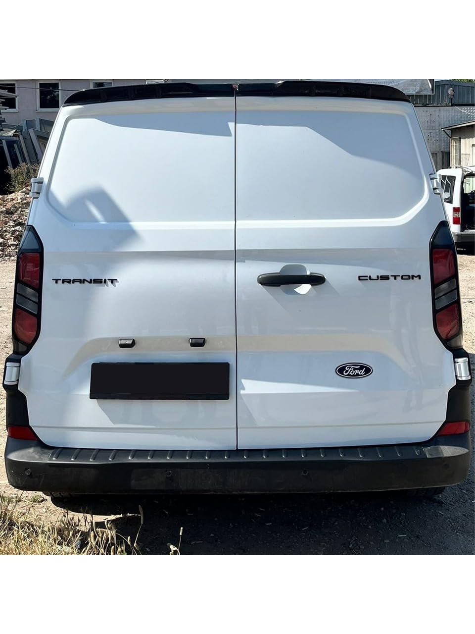 Compatible with Ford Transit Custom Rear Bumper Protector (2023+ New Shape)