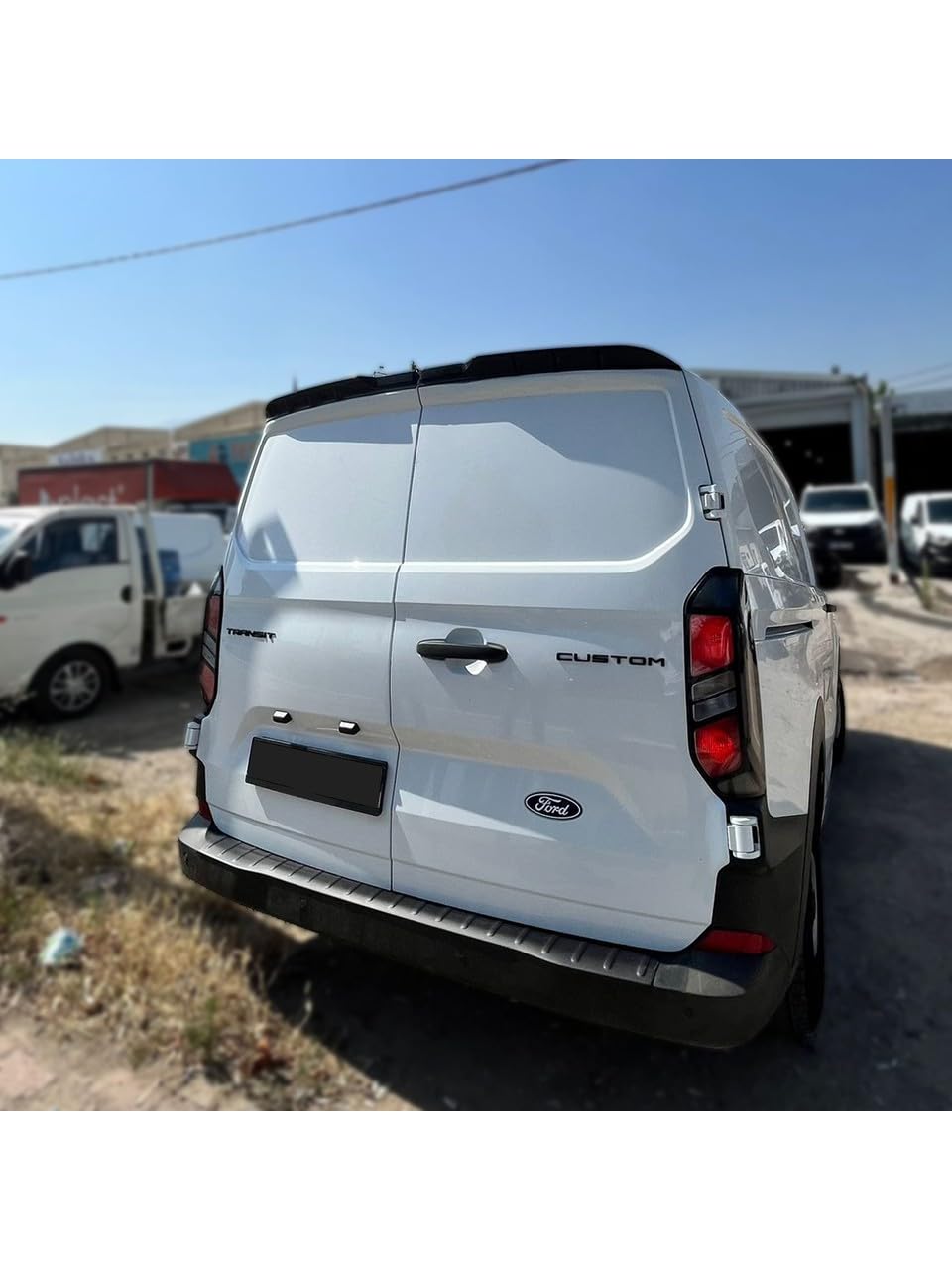 Rear Bumper Protector for Ford Transit Custom 2023–2025 (New Shape)