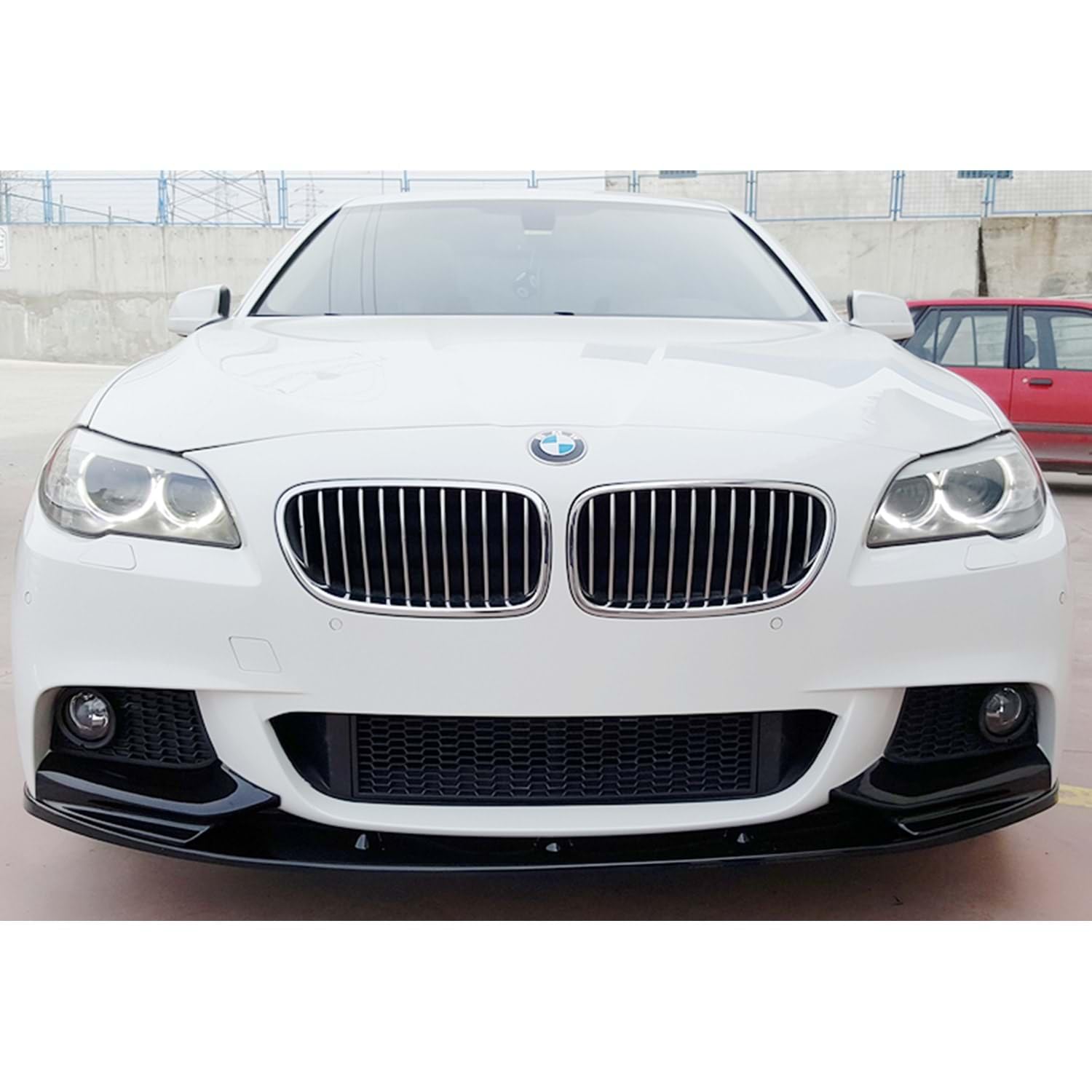 For BMW 5 Series F10 F11 Front Bumper Splitter Lip (3-Piece Design)