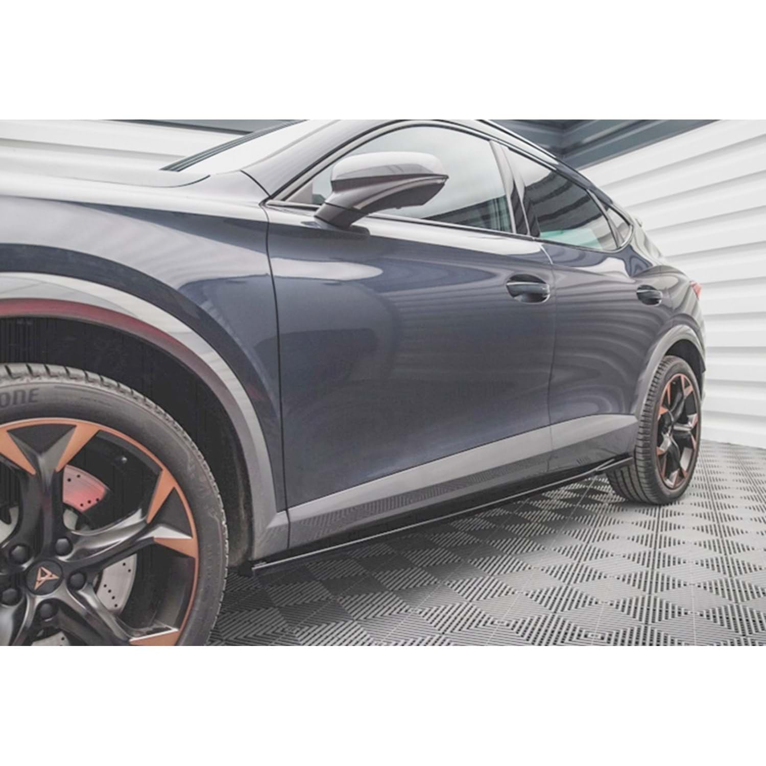 Compatible with Cupra Formentor Side Skirt Splitters Gloss Black (2020+)
