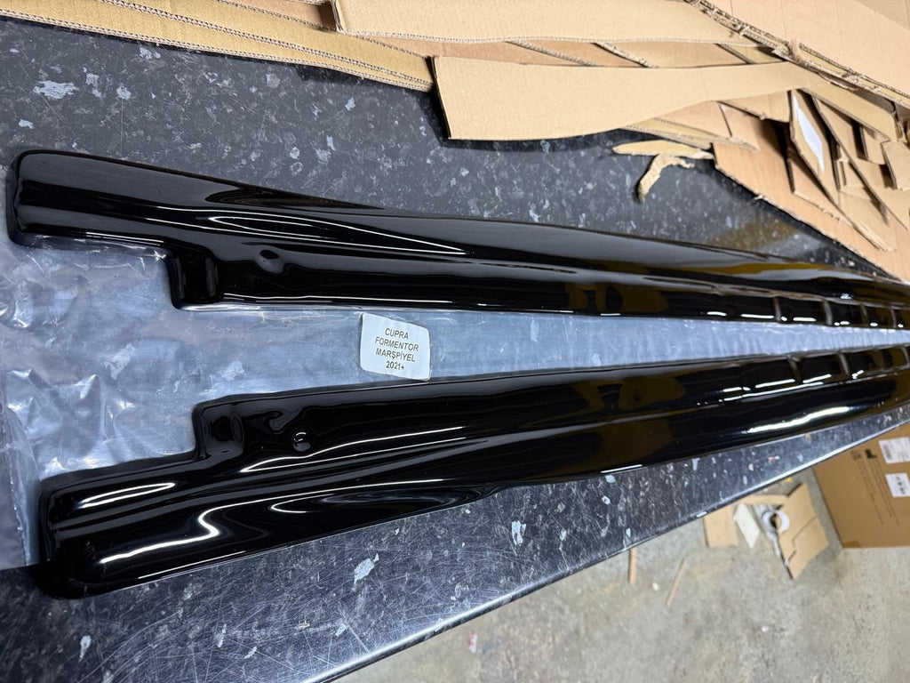Compatible with Cupra Formentor Side Skirt Splitters Gloss Black (2020+)