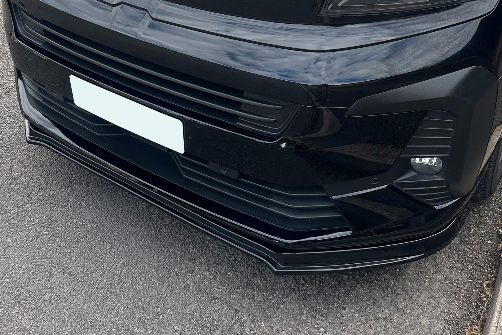 Front Bumper Splitter For Peugeot Expert & Traveller (2017 Onwards)