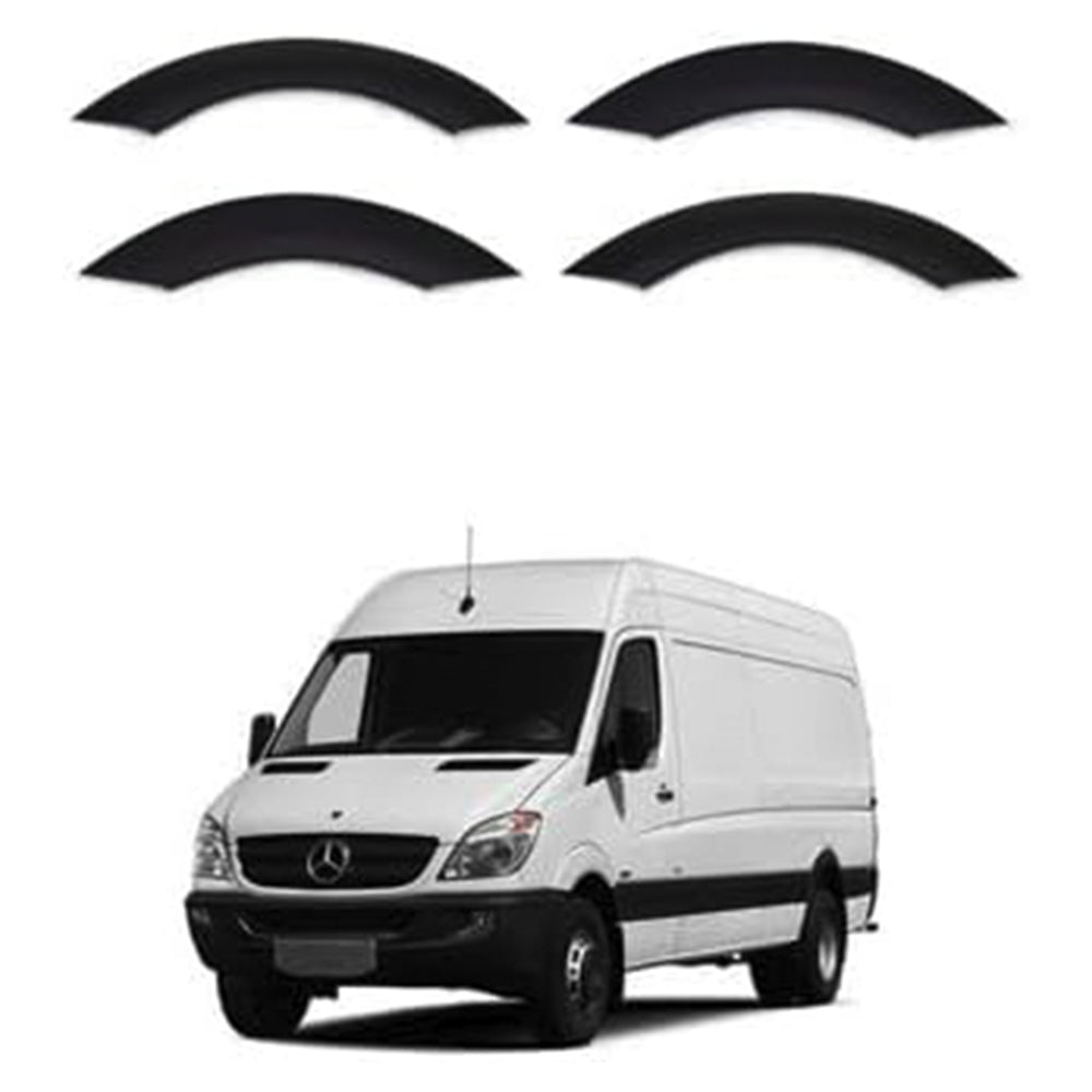 Wheel Arch Cover Trims 4 Pcs Set Compatible with Mercedes Sprinter W906 (2006-2018) & VW Crafter (2006-2017)