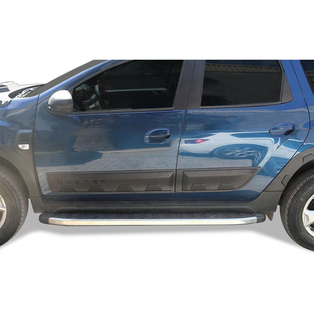 Side Door Moulding Protectors Compatible with Dacia Duster 2010-2017 - 4 Pcs Black ABS Plastic Body Kit Trim