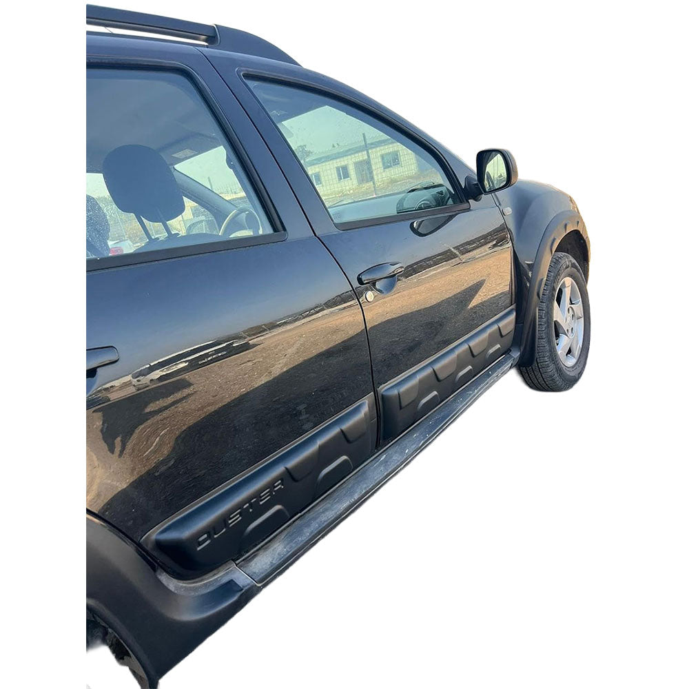 Side Door Moulding Protectors Compatible with Dacia Duster 2010-2017 - 4 Pcs Black ABS Plastic Body Kit Trim